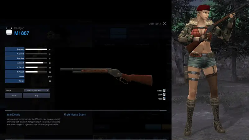 Senjata M1877 Point Blank Zepetto